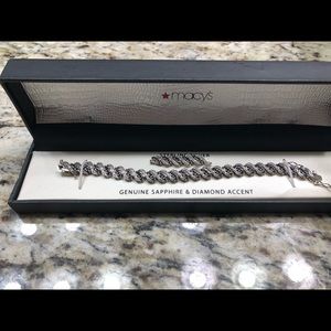 Sapphire & diamond accent bracelet 💙